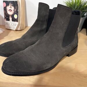 Thursday boots men’s gray suede cavalier, sz 11.